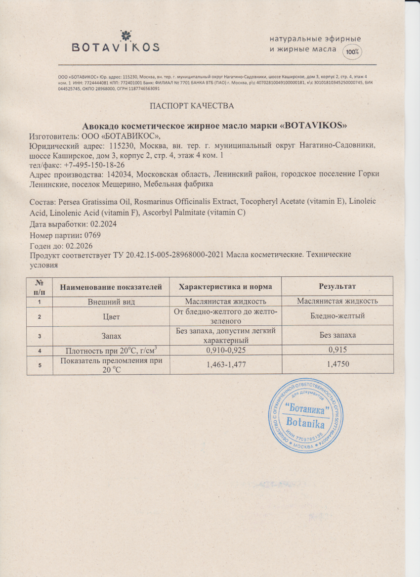 Паспорт №022024